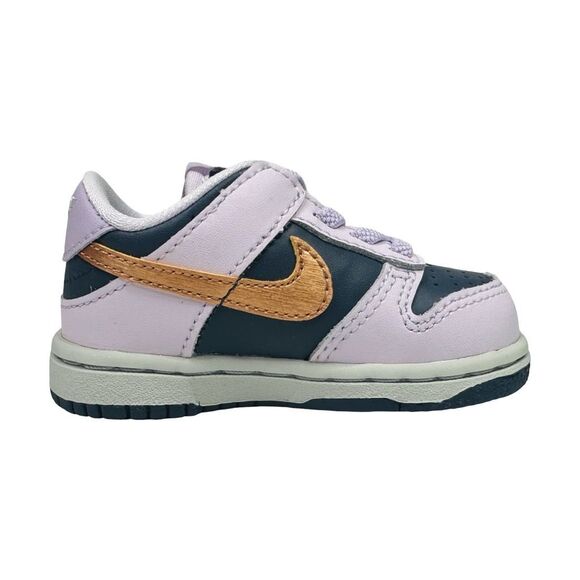 Nike Dunk Low SE (Toddler) - Thunder Blue / Metallic Copper - Size 4C - Picture 4 of 8